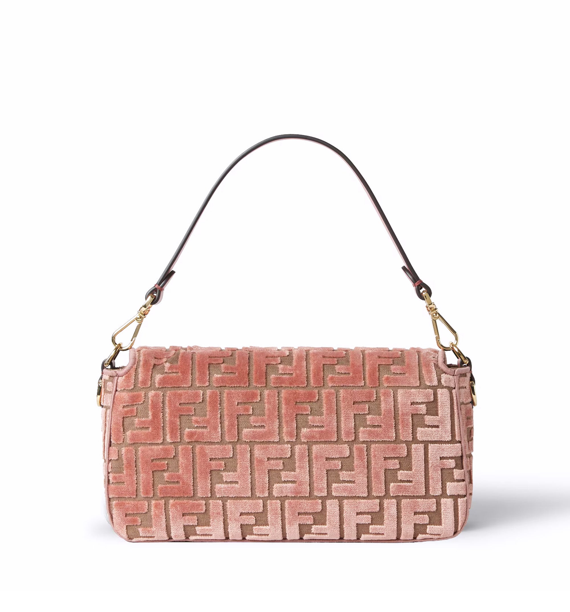 FF jacquard velvet Baguette bag