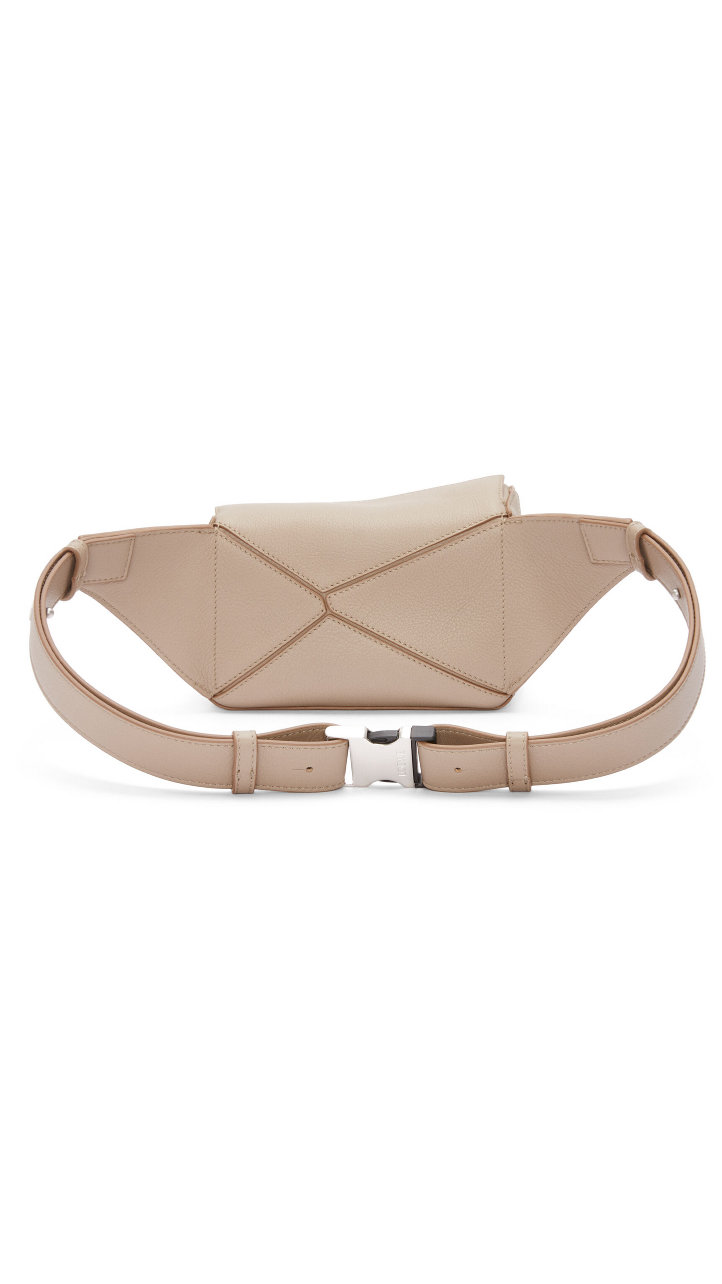 Mini Puzzle Bum Bag in Classic Calfskin - Sand