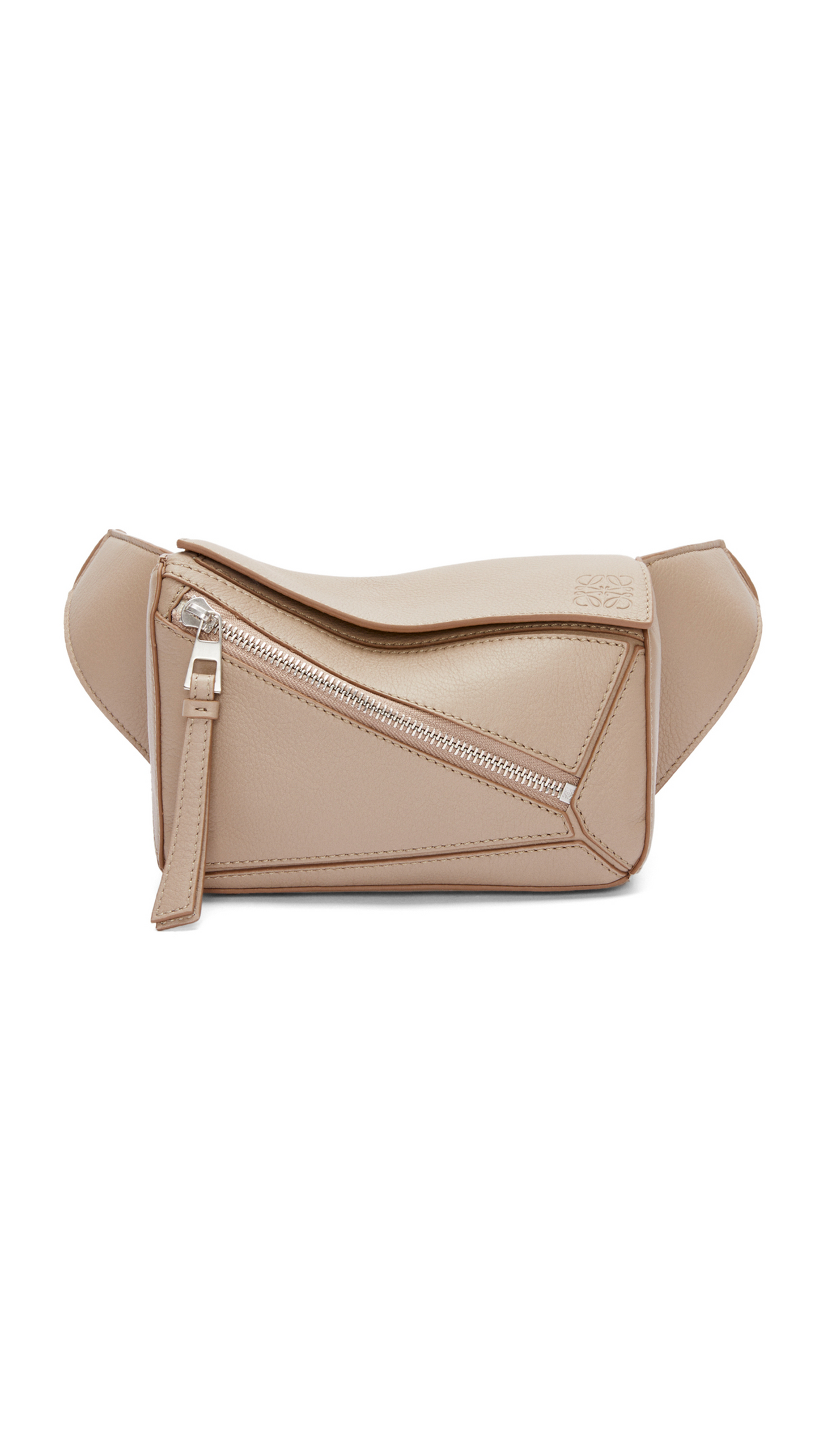 Mini Puzzle Bum Bag in Classic Calfskin - Sand