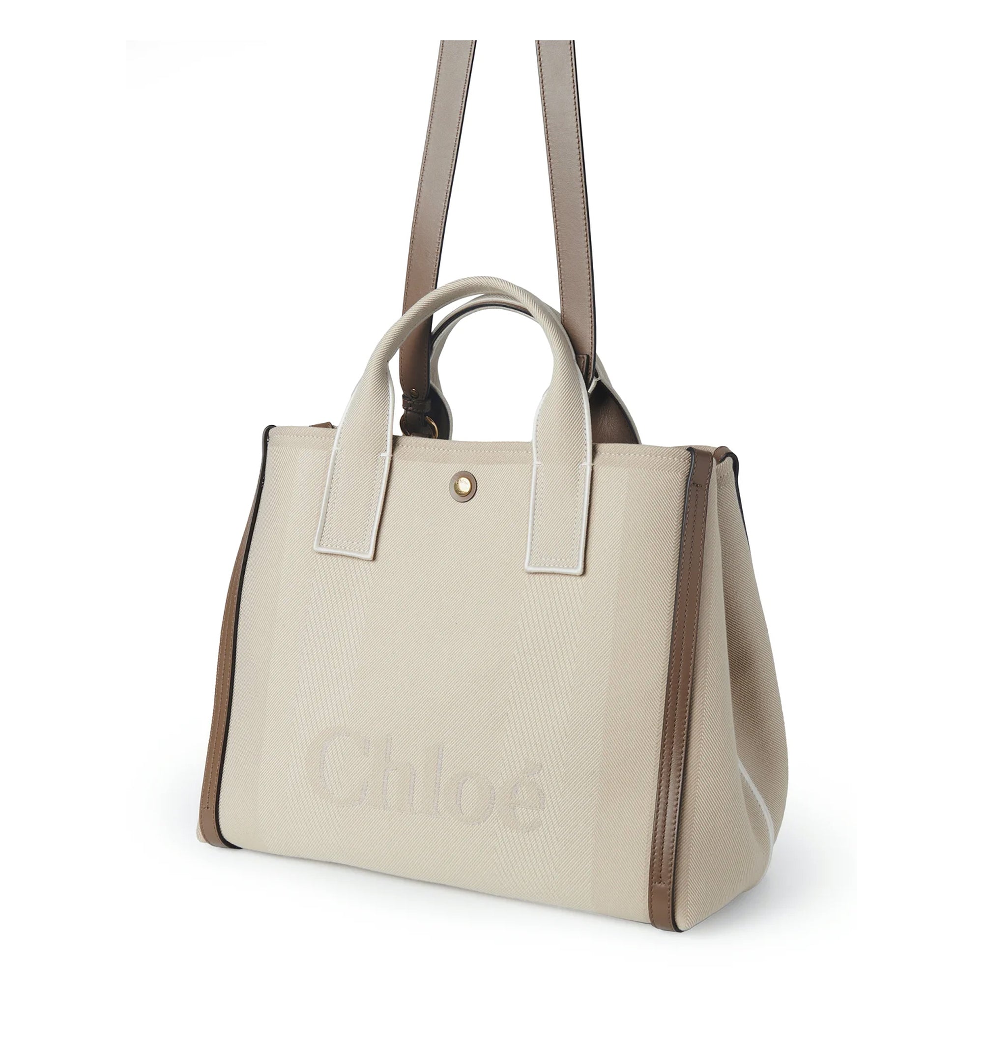 Chloé Carry Tote Bag In Canvas