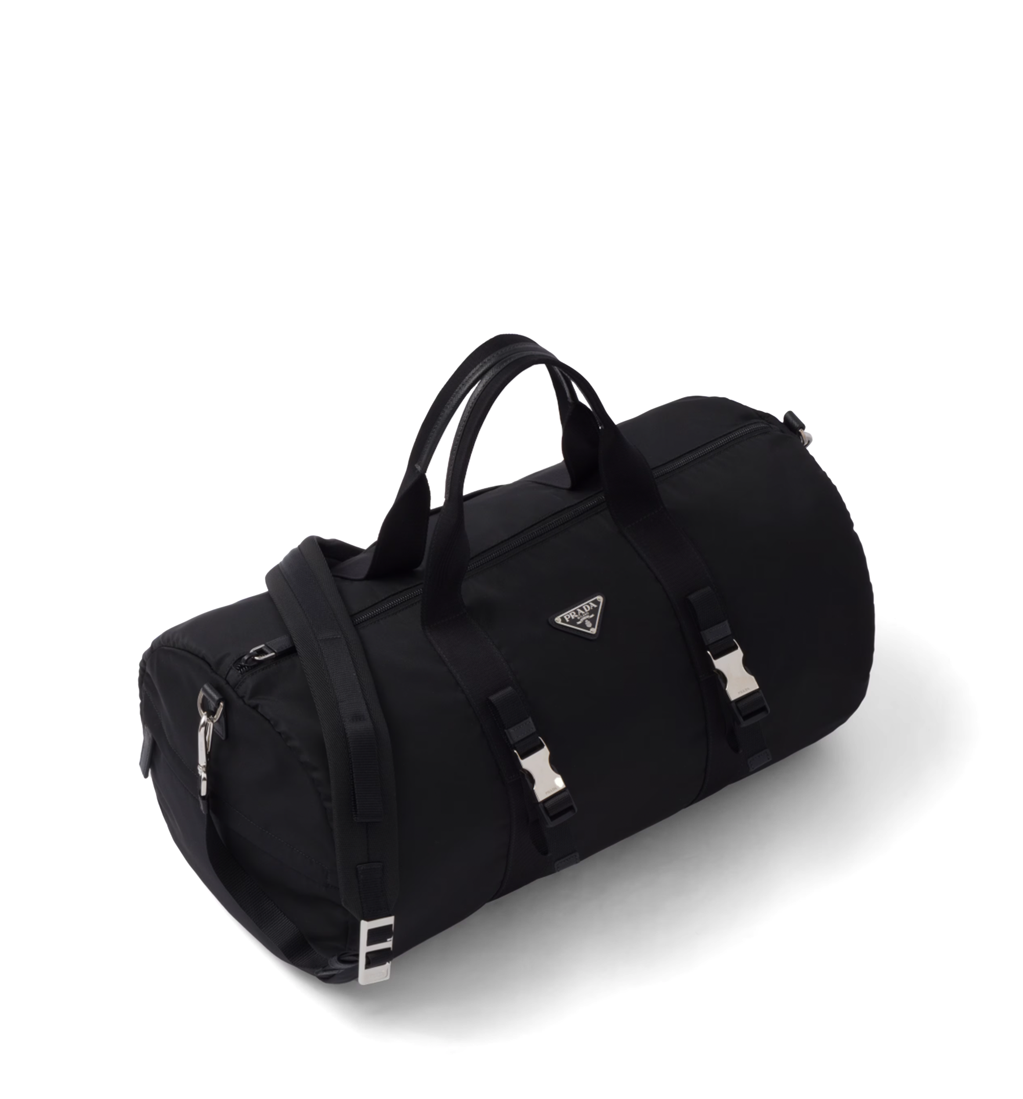 Re-Nylon and Saffiano Leather Duffle Bag