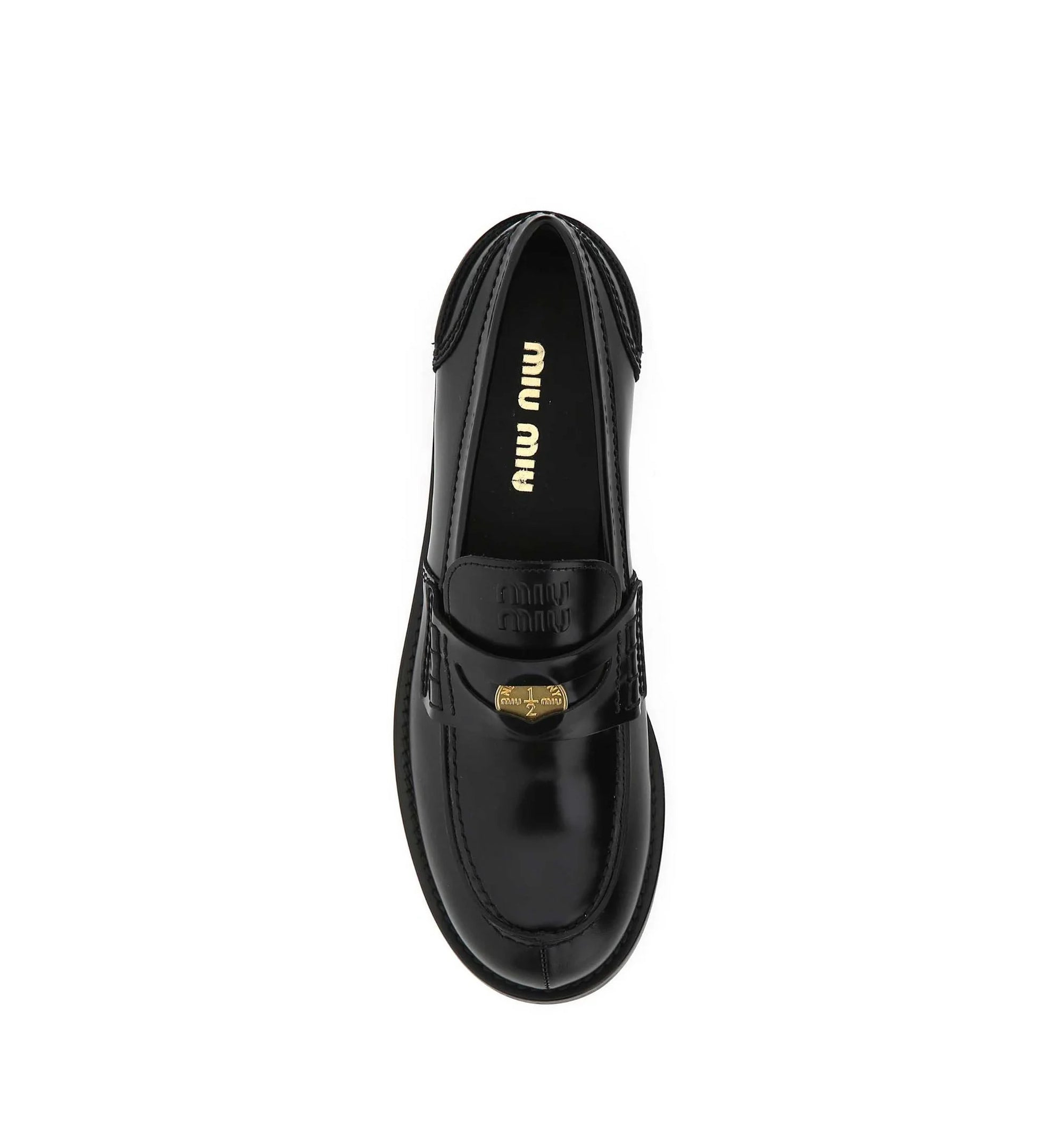 Brushed Leather Penny Loafers