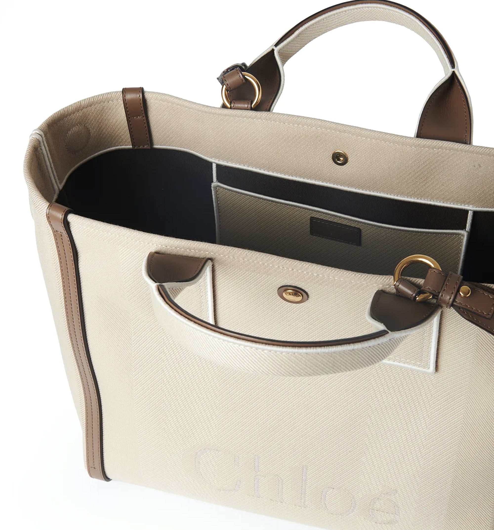 Chloé Carry Tote Bag In Canvas