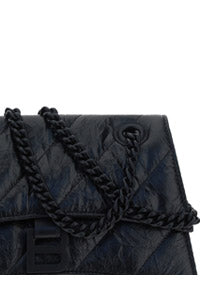 Women's Crush Small Chain Bag Quilted - Black