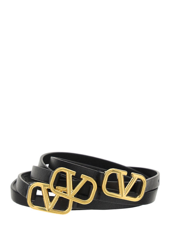 VLogo Signature Nappa Belt 10 MM - Black