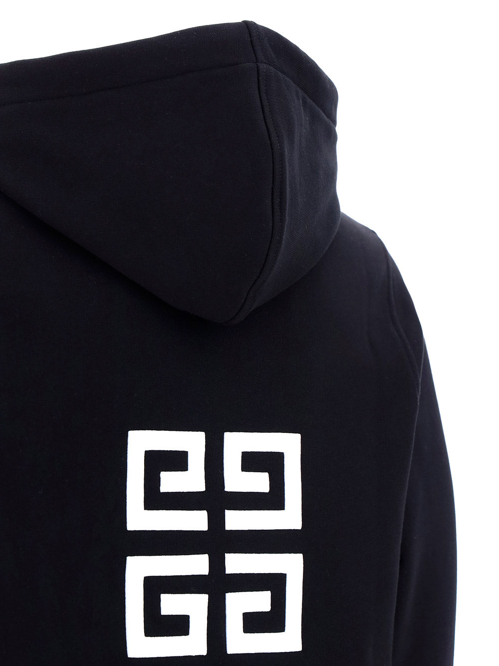4G Embroidered Hoodie - Black
