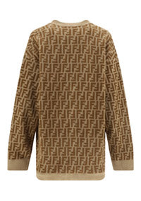 FF Cashmere Cardigan - Camel