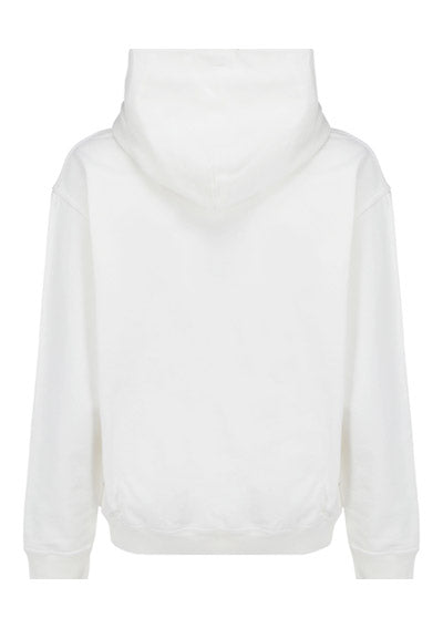 Reverse Logo Hoodie - White