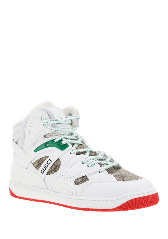 Gucci Basket Sneaker with Interlocking G - White Demetra