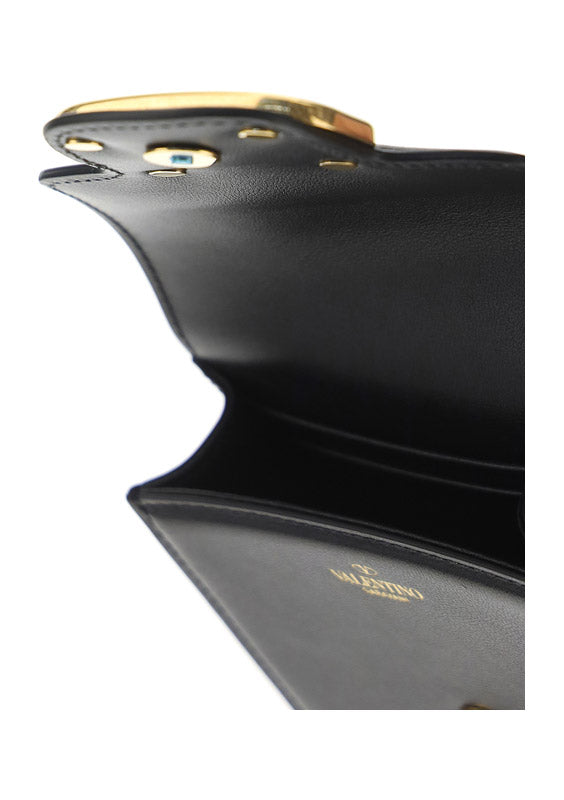 Wallet With Neck Strap - Black