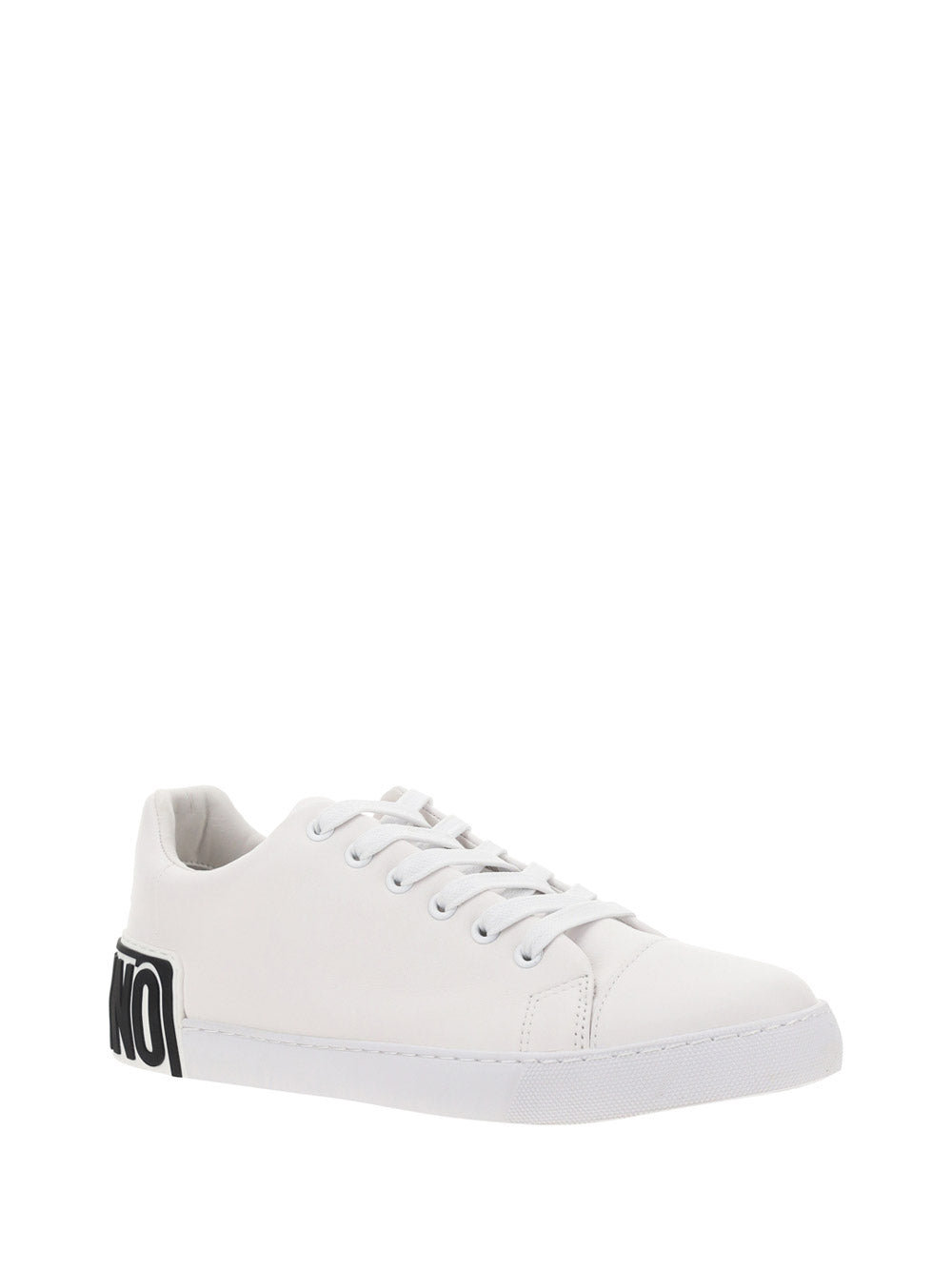 Logo-Print Sole Sneakers - White