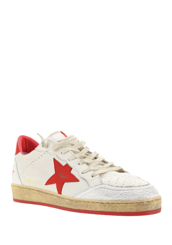 Ball Star Sneakers - White / Red