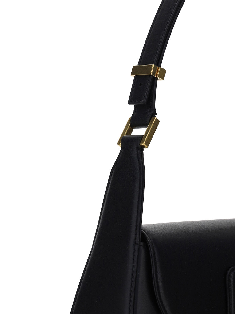 Vlogo Chain Shoulder Bag in Calfskin - Black