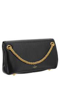 Stud Sign Nappa Shoulder Bag - Black
