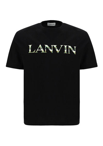 Embroidered Logo Short-Sleeve T-Shirt - Black