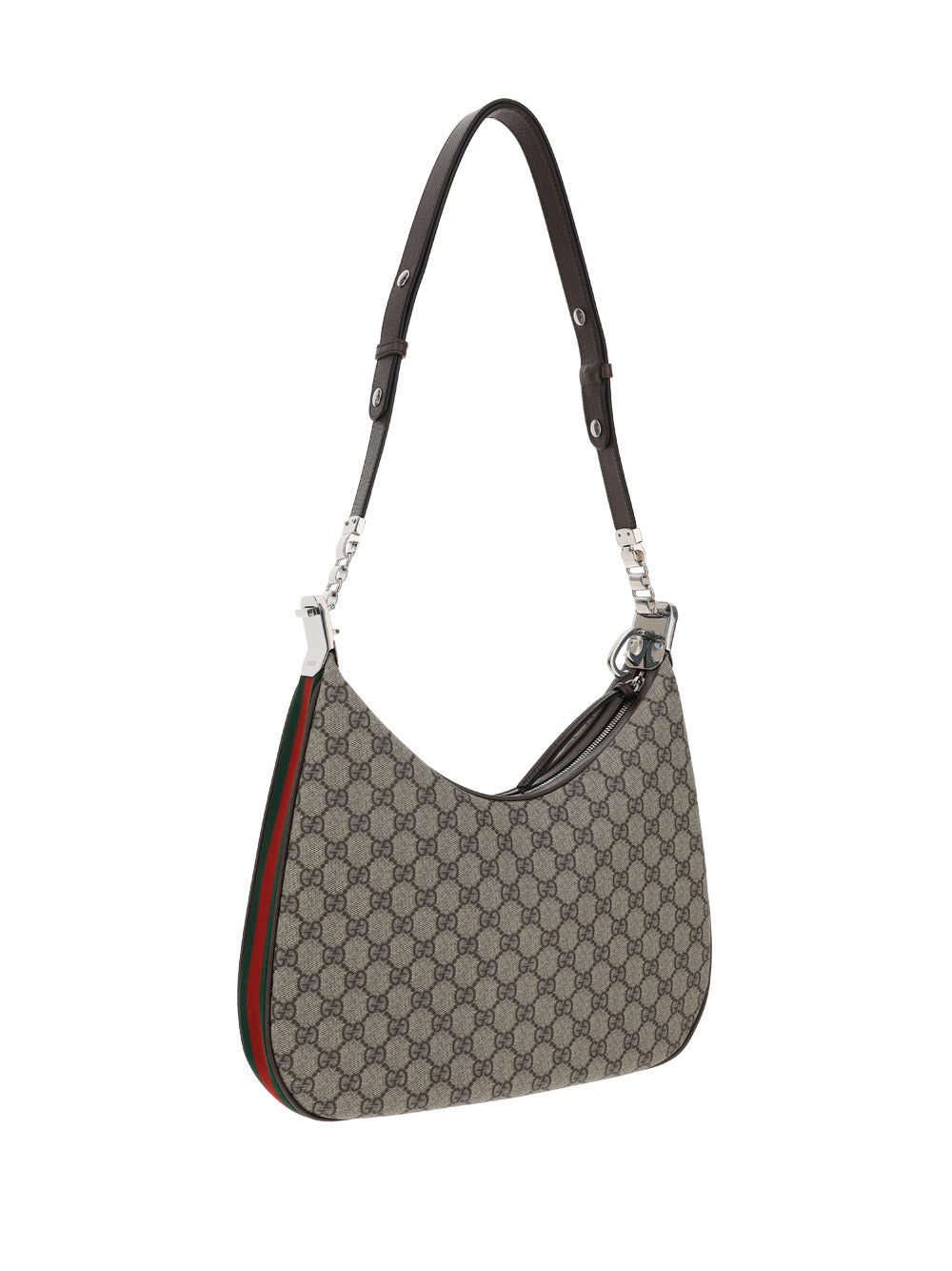 Gucci Attache Large Shoulder Bag - Beige/Ebony