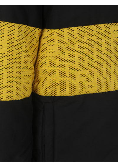 FF Jacquard Motif Puffer - Black / Yellow