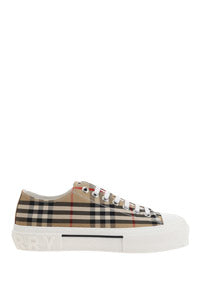 Vintage Check Cotton Sneakers
