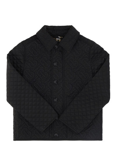 Monogram Quilted Panel Jacket - Black