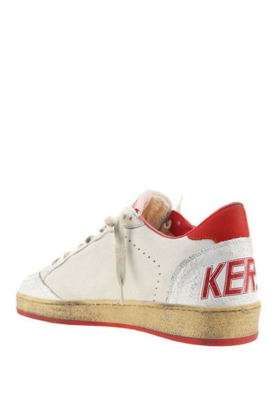 Ball Star Sneakers - White / Red