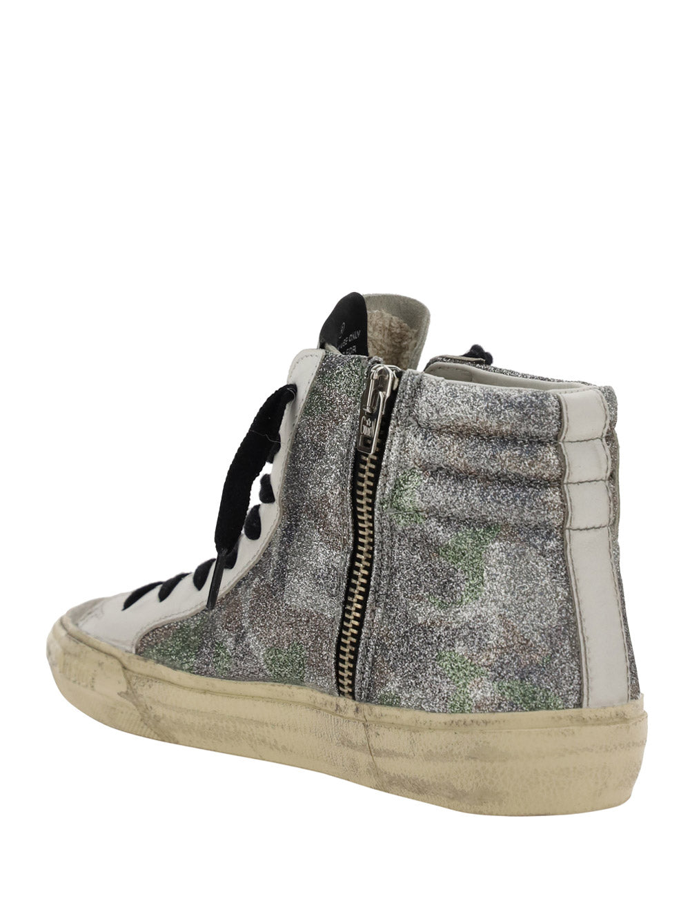 Slide Sneakers - White / Silver