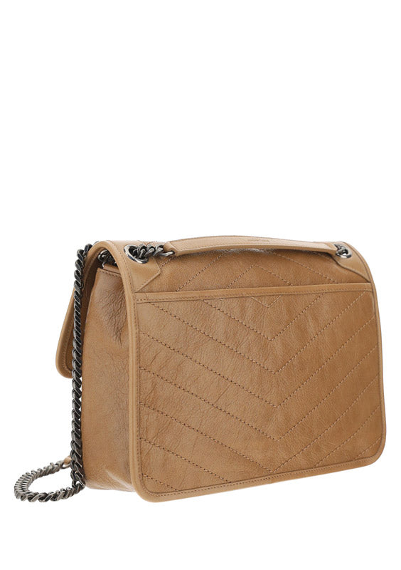Niki Medium Chain Bag - Dark Toffee