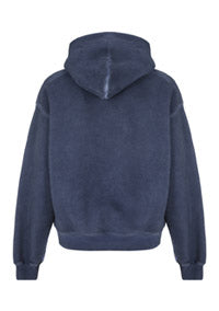 Hotfix Logo Hoodie In Condensed Fleece - Blue