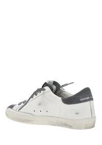 Super-Star Sneakers In Leather and Suede - White / Grey