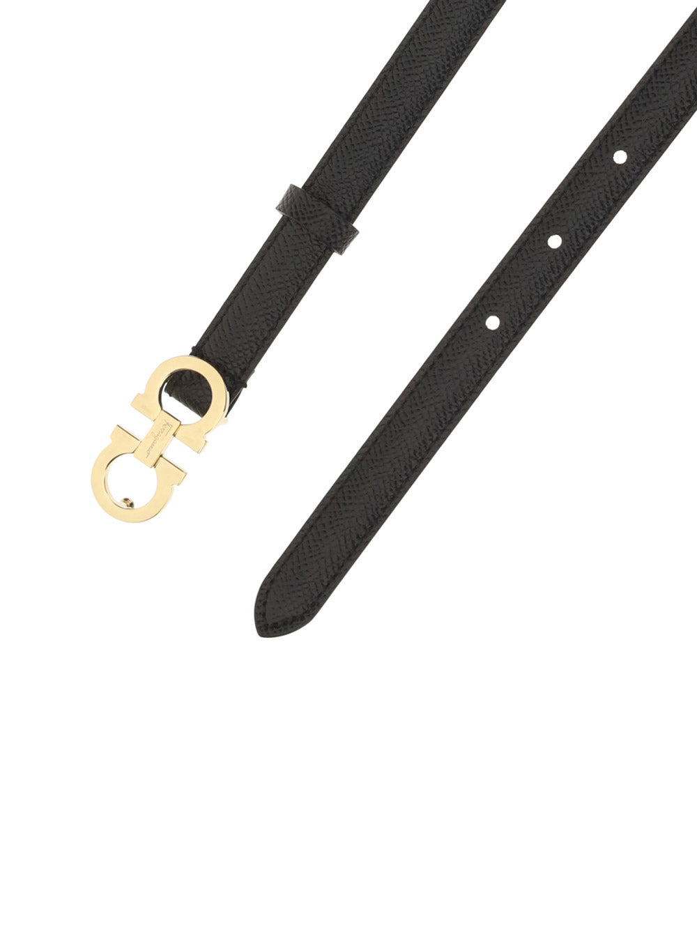 Sized Gancini Belt - Black