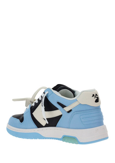 Out of Office Calf Leather Sneakers - Blue/Black/White