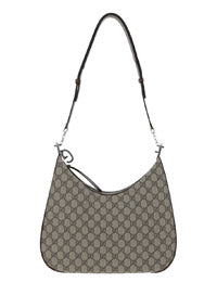 Gucci Attache Large Shoulder Bag - Beige/Ebony