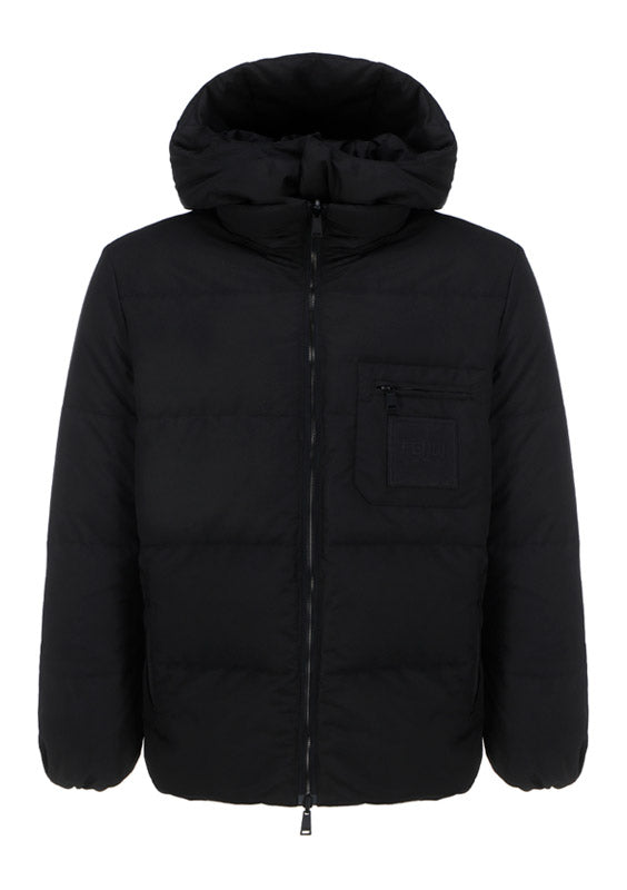 FF Jacquard Motif Puffer - Black / Yellow