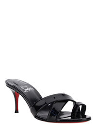 Simply Mule Sandal - Black / Patent
