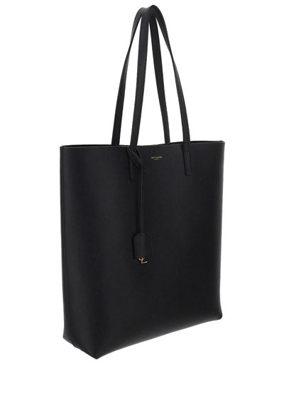 Shopping Bag N/S In Supple Leather - Black