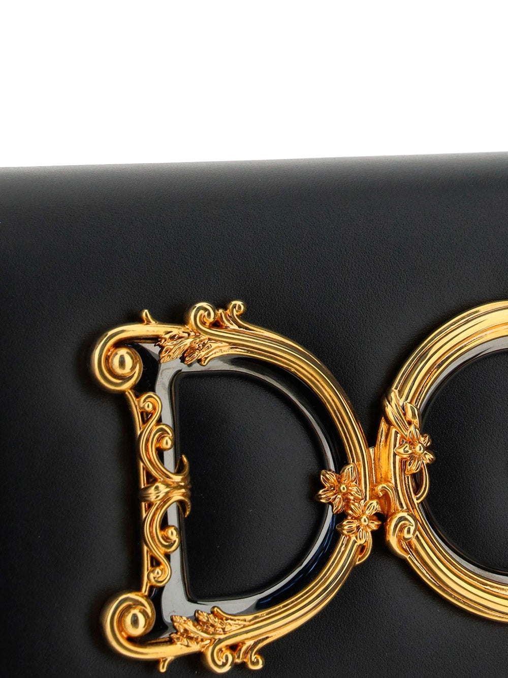 DG Girls Clutch In Calfskin - Black