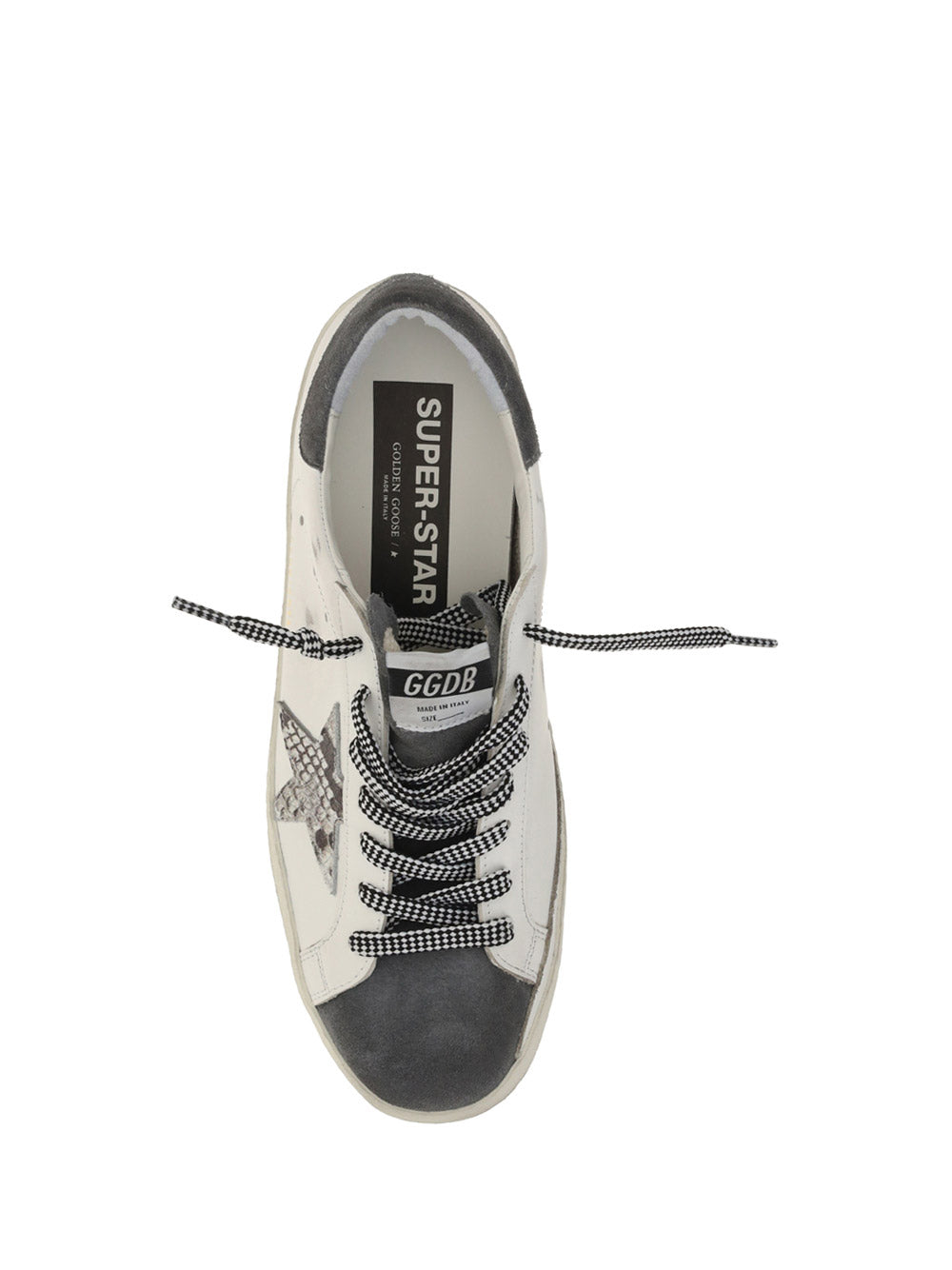 Super-Star Sneakers In Leather and Suede - White / Grey