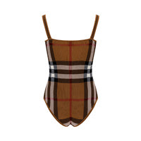 Checked Jacquard-Knit Cotton-Blend Bodysuit