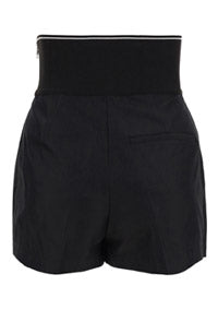 Safari Short in Cotton Tailoring - Black