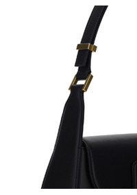 Vlogo Chain Shoulder Bag in Calfskin - Black