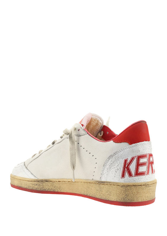Ball Star Sneakers - White / Red
