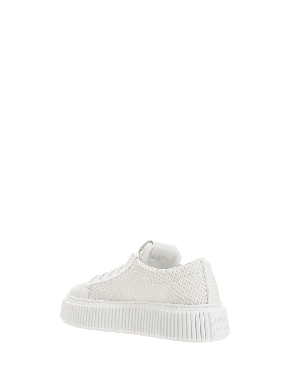 Mesh Flatform Sneakers - White