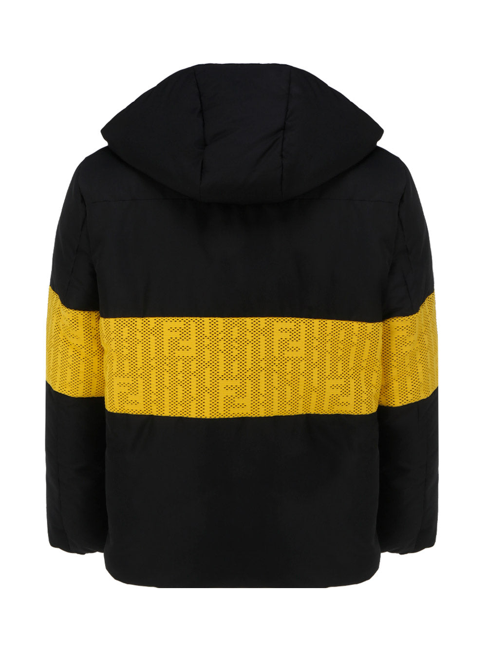 FF Jacquard Motif Puffer - Black / Yellow