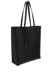 Shopping Bag N/S In Supple Leather - Black