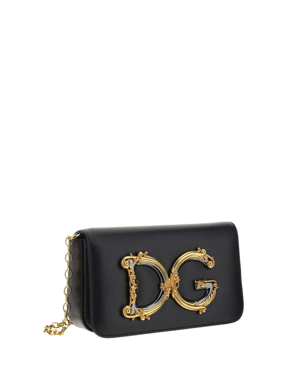 DG Girls Clutch In Calfskin - Black