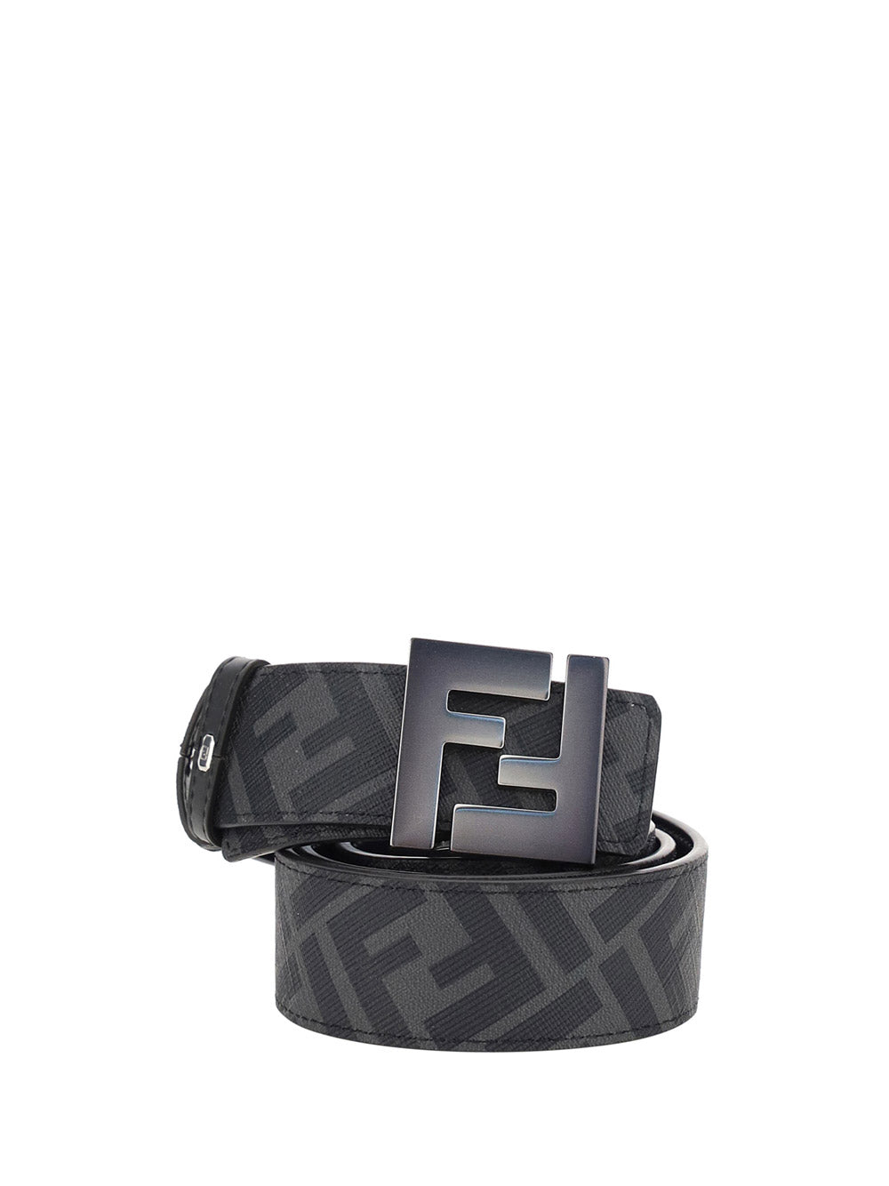 Leather Belt - Black / Grey