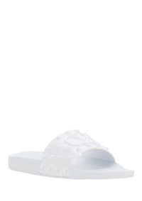 Rubber Summer Vlogo Signature Slide Sandal - White
