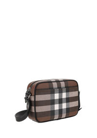 Bio-Based Check Crossbody Bag - Dark Birch Brown
