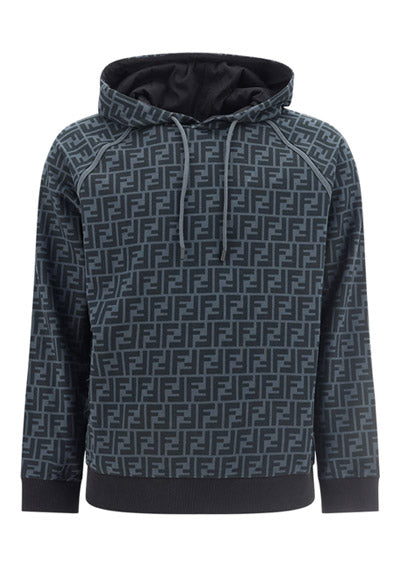FF Cotton Hooded Sweatshirt - Black