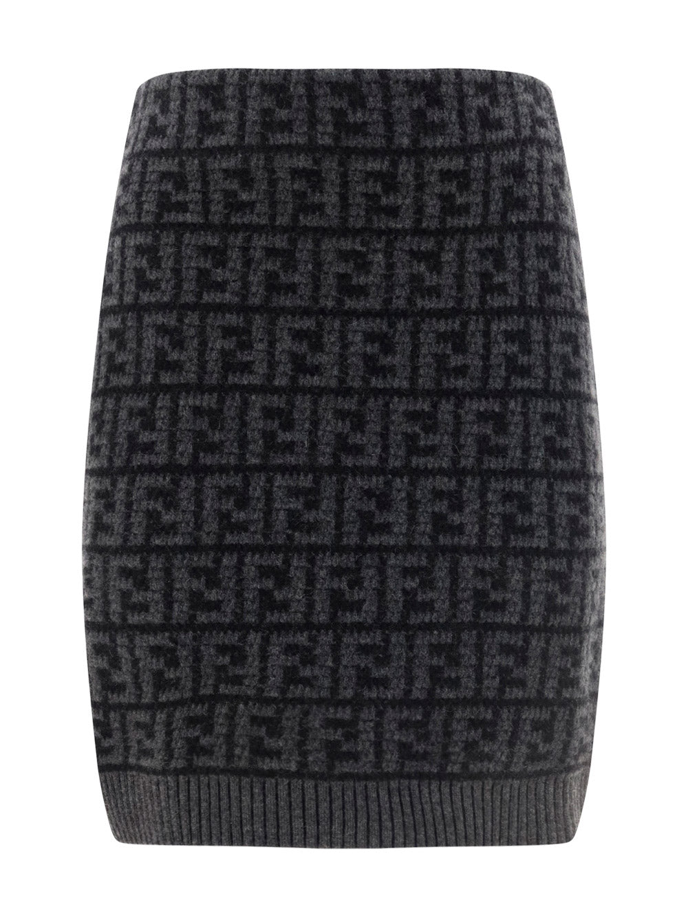 Crocheted Cashmere Skirt - Black