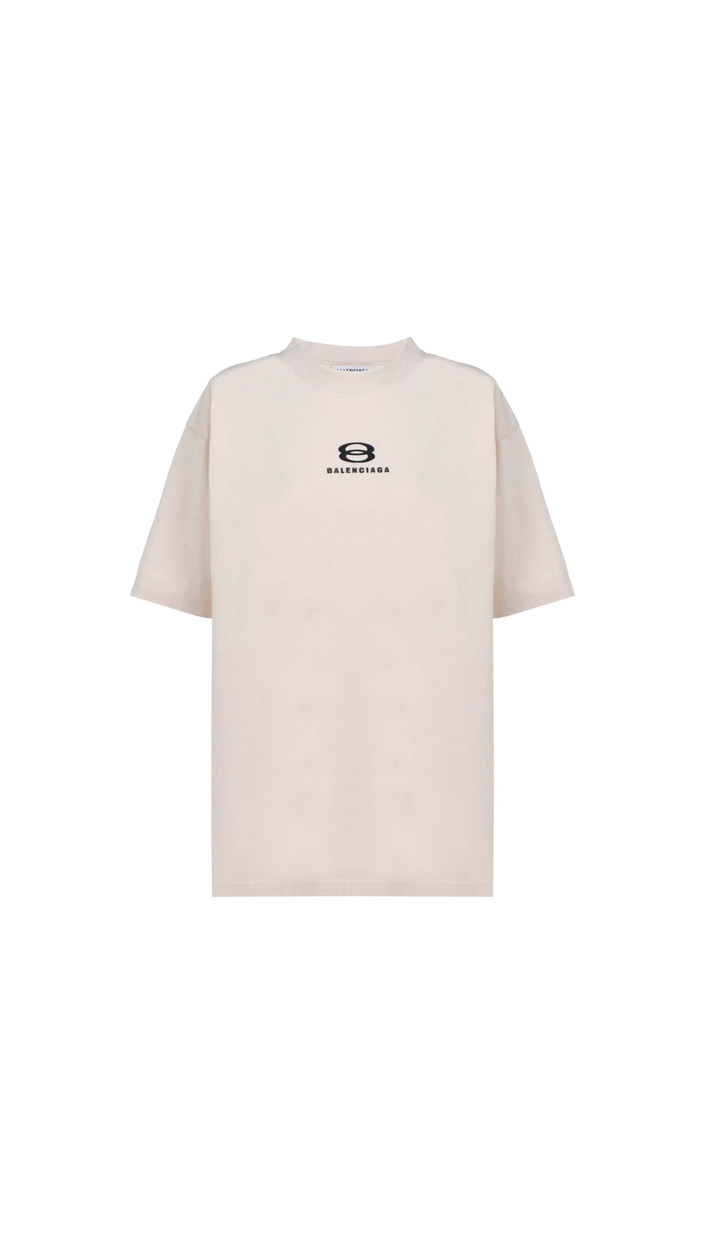 Oversized Logo T-Shirt - Ecru